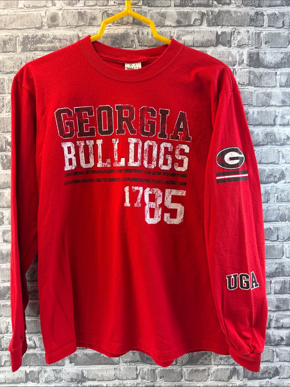Georgia Bulldogs Red Long‎ Sleeve Tee